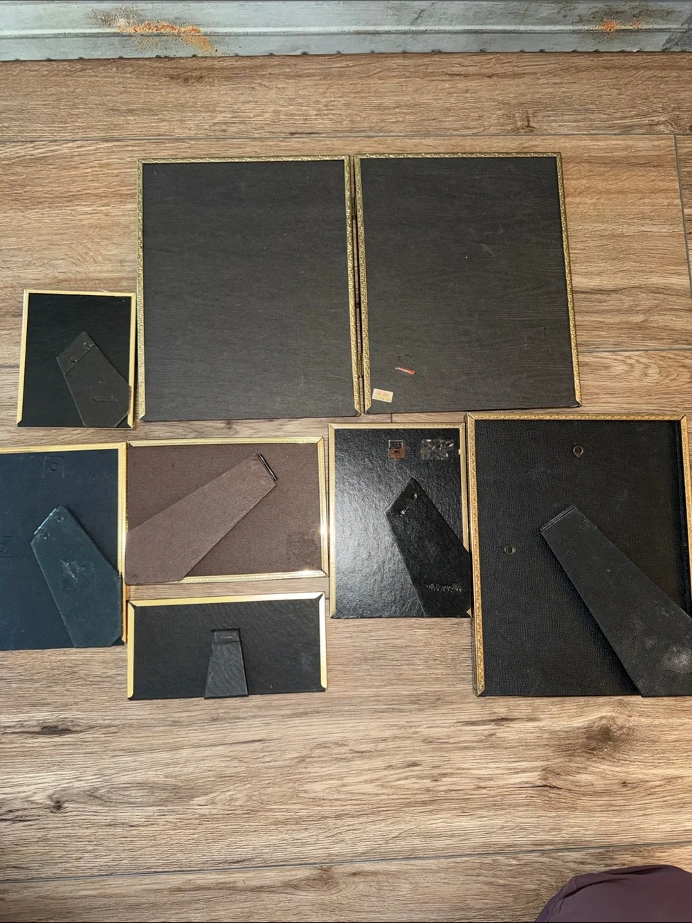 Brass/Gold Picture Frame Set vintage.
